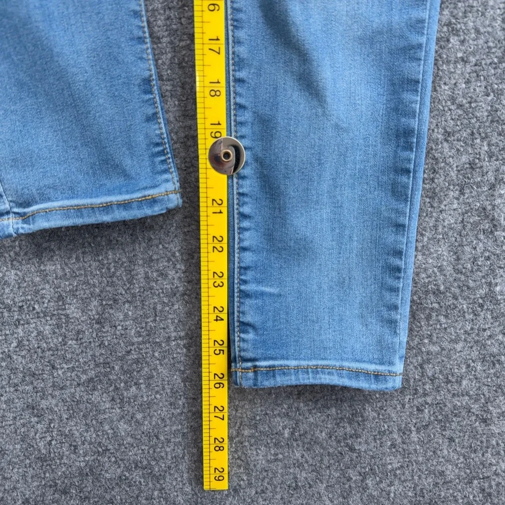 Cat & Jack Jegging Kids 14 Cotton Blend Blue Distressed Pull On Jeans